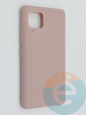 Накладка силиконовая Soft Touch ультратонкая для Samsung Galaxy A42 пудровая - фото 46241