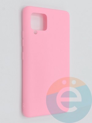 Накладка силиконовая Soft Touch ультратонкая для Samsung Galaxy A42 розовая - фото 46242