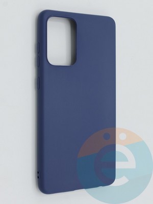 Накладка силиконовая Soft Touch ультратонкая для Samsung Galaxy A72 синяя - фото 46252