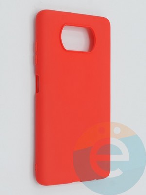 Накладка силиконовая Soft Touch ультратонкая для Poco X3/X3 Pro красная - фото 46283