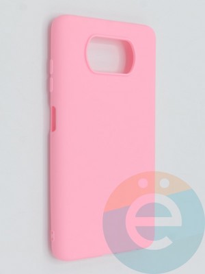 Накладка силиконовая Soft Touch ультратонкая для Poco X3/X3 Pro розовая - фото 46285