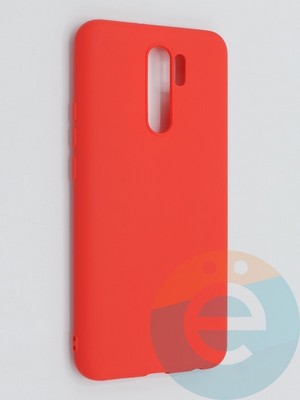 Накладка силиконовая Soft Touch ультратонкая для Xiaomi Redmi 9 красная - фото 46288