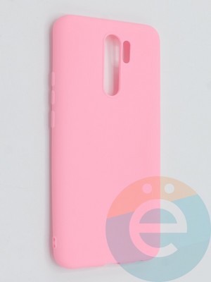 Накладка силиконовая Soft Touch ультратонкая для Xiaomi Redmi 9 розовая - фото 46290