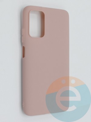 Накладка силиконовая Soft Touch ультратонкая для Xiaomi Redmi 9T/Poco M3 пудровая - фото 46304