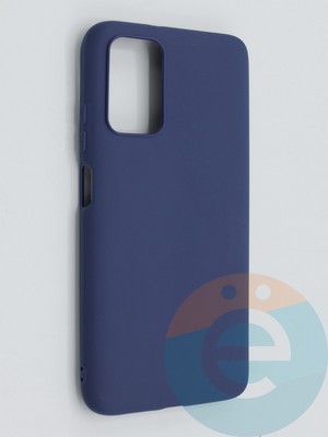 Накладка силиконовая Soft Touch ультратонкая для Xiaomi Redmi 9T/Poco M3 синяя - фото 46306