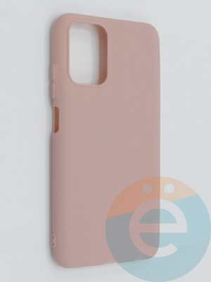 Накладка силиконовая Soft Touch ультратонкая для Xiaomi Redmi Note 10 4G/Poco M5S пудровая - фото 46308