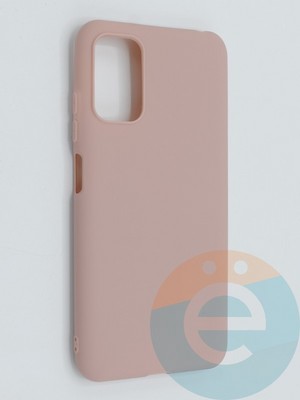 Накладка силиконовая Soft Touch ультратонкая для Xiaomi Redmi Note 10 5G/Poco M3 Pro пудровая - фото 46313