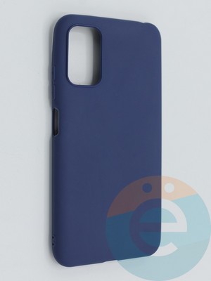 Накладка силиконовая Soft Touch ультратонкая для Xiaomi Redmi Note 10 5G/Poco M3 Pro синяя - фото 46315