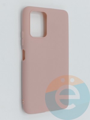 Накладка силиконовая Soft Touch ультратонкая для Xiaomi Redmi Note 10 Pro 5G пудровая - фото 46323