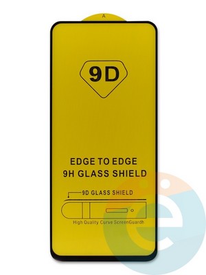 Защитное стекло 9D с полной проклейкой на Xiaomi Redmi 10 черное - фото 46455