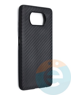 Накладка карбон для Poco X3 черная - фото 46639