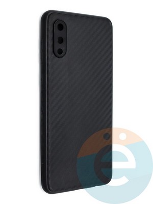 Накладка карбон для Samsung Galaxy A02 черная - фото 46641