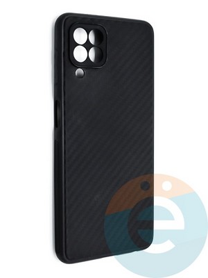 Накладка карбон для Samsung Galaxy A22 4G черная - фото 46645