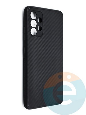 Накладка карбон для Samsung Galaxy A32 4G черная - фото 46646