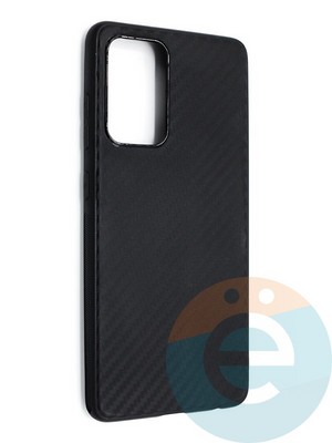 Накладка карбон для Samsung Galaxy A52 черная - фото 46647