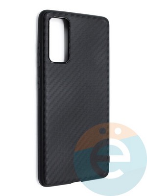 Накладка карбон для Samsung Galaxy S20FE черная - фото 46649