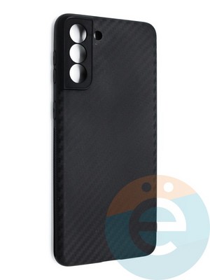 Накладка карбон для Samsung Galaxy S21 Plus черная - фото 46650