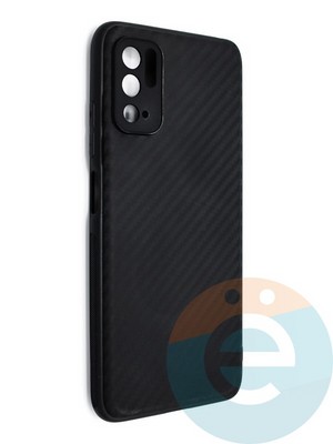 Накладка карбон для Xiaomi Redmi Note 10 Pro 5G/Poco M3 Pro черная - фото 46665