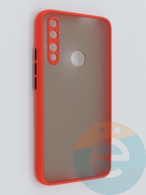 Накладка пластиковая с силиконовой окантовкой с защищенной камерой для Huawei P-Smart Z/Y9 2019/Honor 9X красная - фото 46870