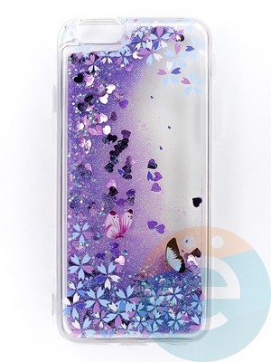 Накладка Переливашка на Apple iPhone 6/6S бабочки - фото 47302