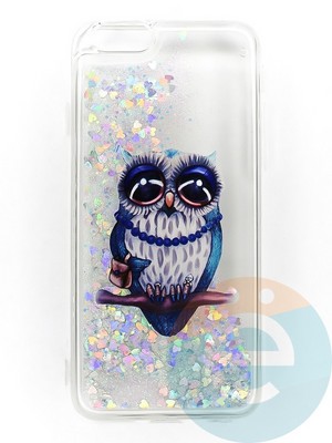 Накладка Переливашка на Apple iPhone 6/6S сова - фото 47304