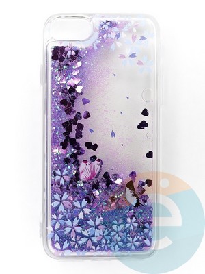 Накладка Переливашка на Apple iPhone 7/8/SE 2020 бабочки - фото 47307