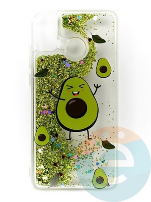 Накладка Переливашка на Huawei Honor 8X авокадо - фото 47316