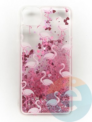 Накладка Переливашка на Huawei Y5P/Honor 9S фламинго - фото 47335