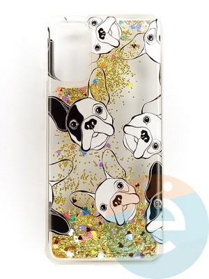 Накладка Переливашка на Poco M3 Pro/Redmi Note 10 5G бульдожек - фото 47353