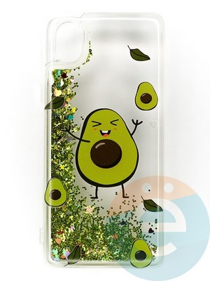 Накладка Переливашка на Samsung Galaxy A01 Core авокадо - фото 47366