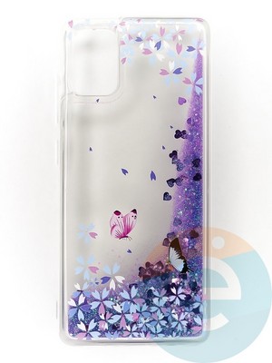 Накладка Переливашка на Samsung Galaxy A51 бабочки - фото 47392