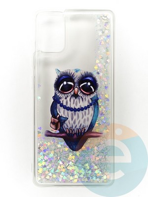 Накладка Переливашка на Samsung Galaxy A51 сова - фото 47394