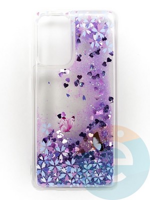 Накладка Переливашка на Samsung Galaxy A52 бабочки - фото 47397