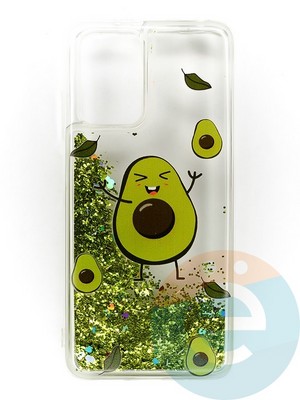 Накладка Переливашка на Xiaomi Redmi 10 авокадо - фото 47411