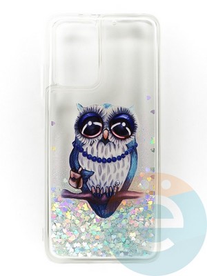 Накладка Переливашка на Xiaomi Redmi 10 сова - фото 47414