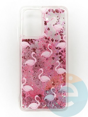 Накладка Переливашка на Xiaomi Redmi 10 фламинго - фото 47415