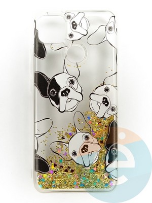 Накладка Переливашка на Xiaomi Redmi 9C/10A бульдожек - фото 47428