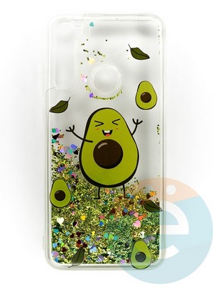 Накладка Переливашка на Xiaomi Redmi Note 8T авокадо - фото 47431