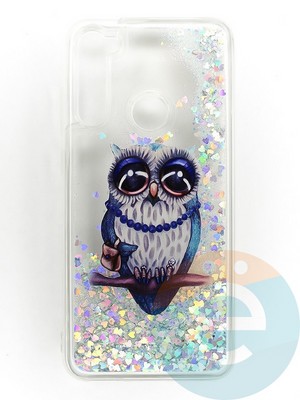 Накладка Переливашка на Xiaomi Redmi Note 8T сова - фото 47434