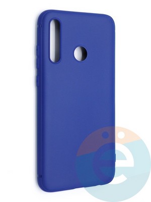 Накладка силиконовая Soft Touch ультратонкая для Huawei Honor 20i синяя - фото 47632