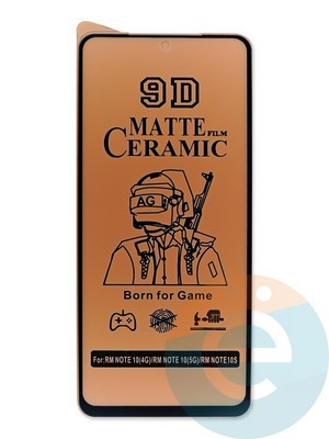Защитное стекло Ceramics Matte (в упаковке) для Xiaomi Redmi Note 11 4G черное - фото 47659