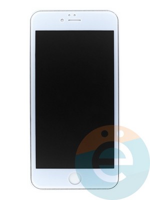 Защитное стекло Антишпион для Apple iPhone 6/6s Plus белое - фото 47664