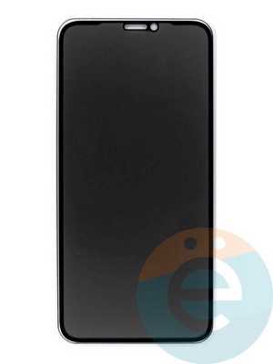 Защитное стекло Антишпион для Apple iPhone X/XS/11 Pro черное - фото 47670