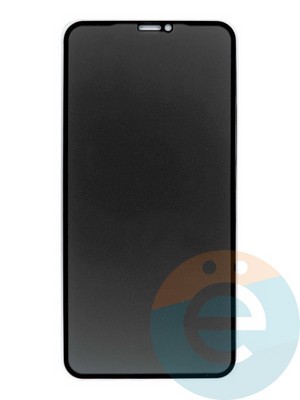 Защитное стекло Антишпион для Apple iPhone XS Max/11 Pro Max черное - фото 47671