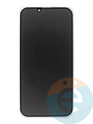 Защитное стекло Антишпион для Apple iPhone 13/13 Pro/14 черное - фото 47676