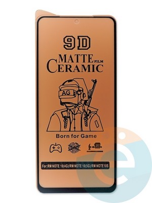 Защитное стекло Ceramics Matte (без упаковки) для Xiaomi Redmi Note 11 4G черное - фото 47718