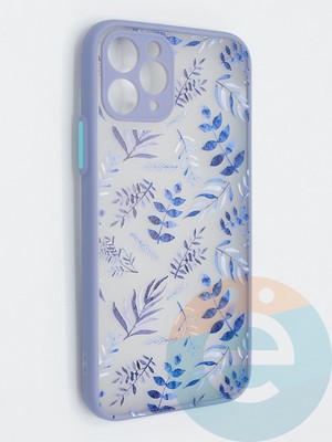 Накладка пластиковая с картинкой для Apple iPhone 11 Pro голубая - фото 47817