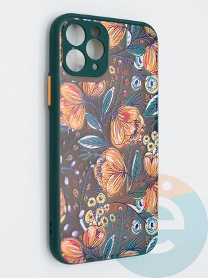 Накладка пластиковая с картинкой для Apple iPhone 11 Pro зеленая - фото 47818