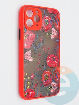 Накладка пластиковая с картинкой для Apple iPhone 11 Pro красная - фото 47819
