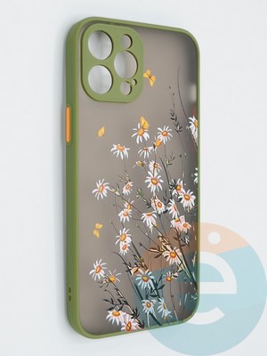 Накладка пластиковая с картинкой для Apple iPhone 12 Pro Max хаки - фото 47844